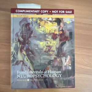 Worth Publishers Fundamentals of Human Neuropsychology 7th Ed Kolb Whishaw Hard…